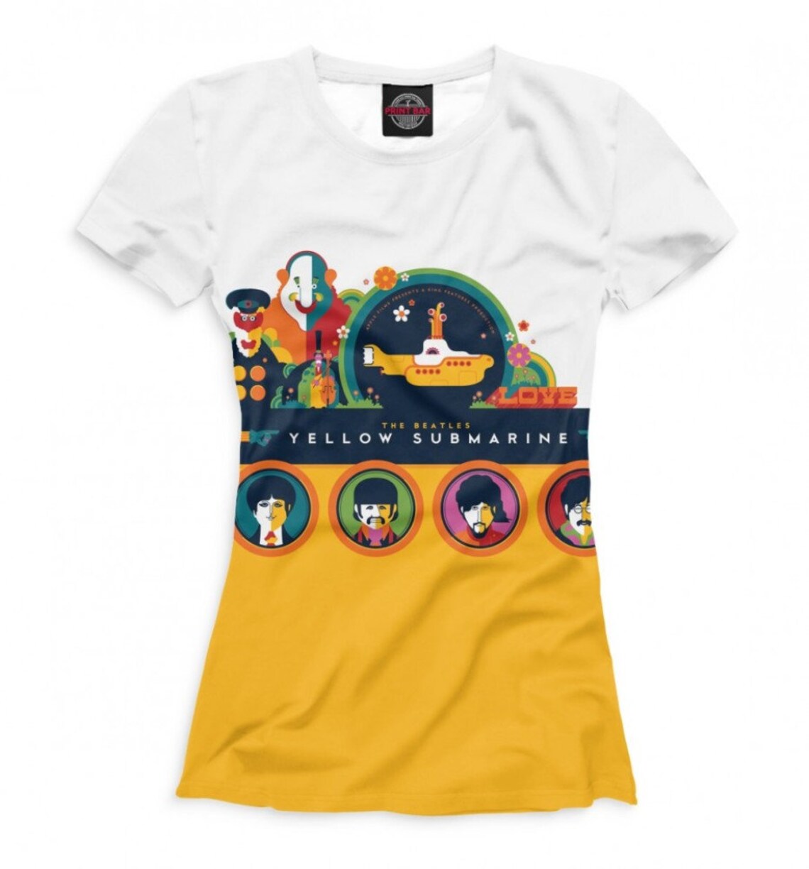 The Beatles Yellow Submarine TShirt Men's Women's Etsy