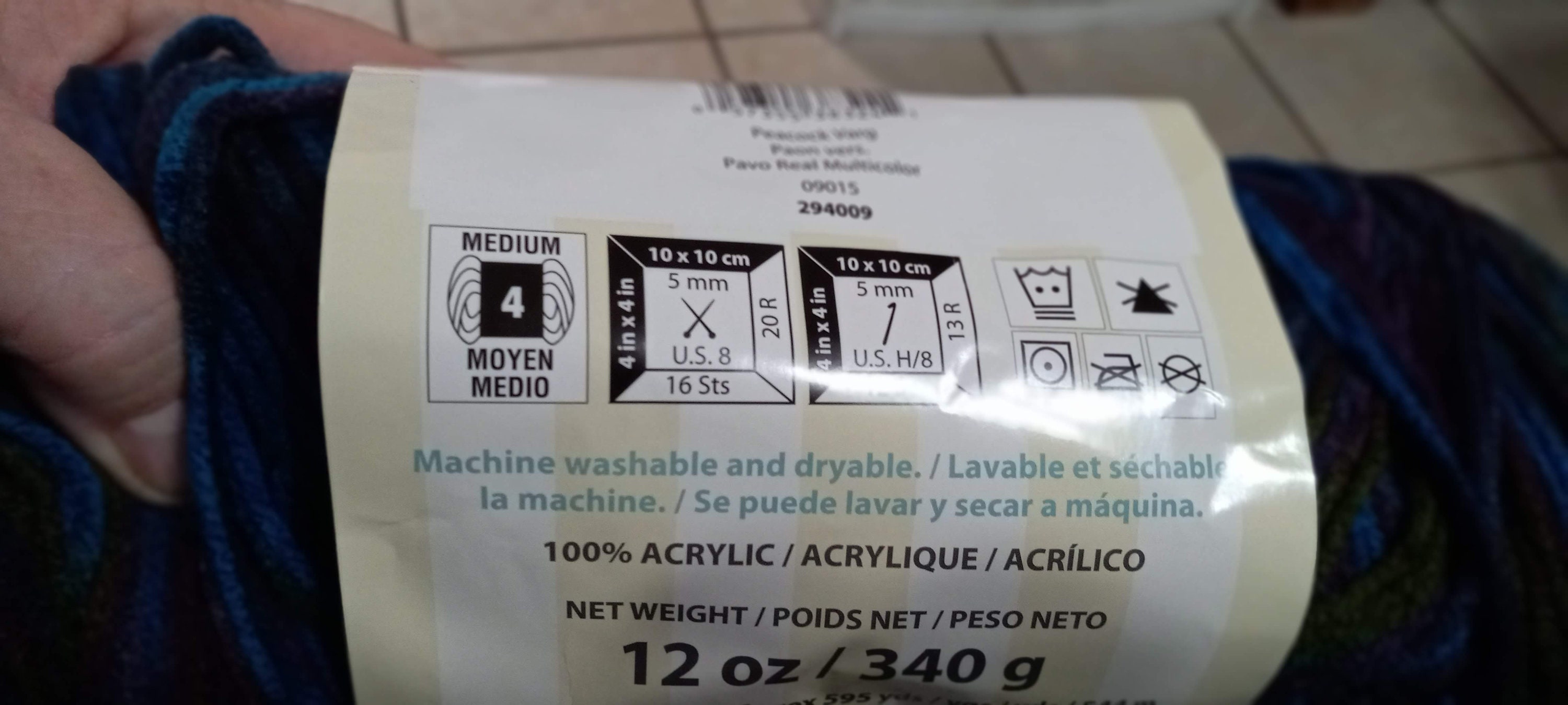 Two Skeins of Caron Jumbo Peacock Valley Color Yarn Etsy