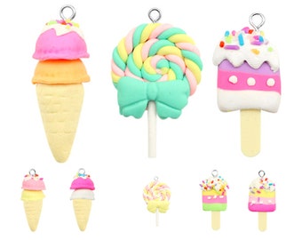 Lolly lollipop Fimo with eyelet