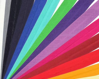 Bias binding cotton 20 mm folded - 1/5/10 m