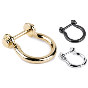 Loop 2pcs Horseshoe 17 mm Black Silver Gold