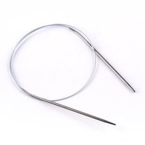 Circular knitting needles stainless steel 1.5 1.75 2 2.5 3 3.5 4 4.5 5 mm image 2