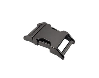 Snap buckle 17, 20, 25 mm metal black