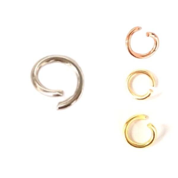 Biegering, Sprungring 8mm , Roségold, Gold, Silber, light Gold