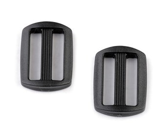 Belt adjuster black 20/30/40/50 mm - 2 / 6 / 10 pcs.