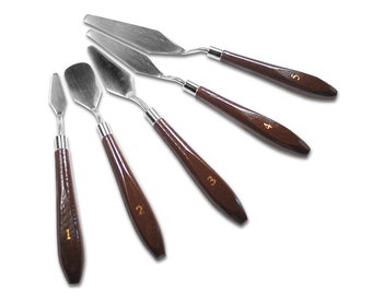 7Pcs/Set Stainless Steel Oil Painting Knives Artist Crafts Spatula