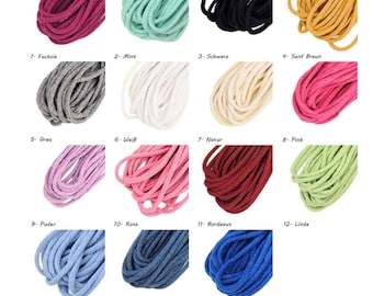 Cotton cord 5 mm 1 / 2.5 / 5 / 10 m
