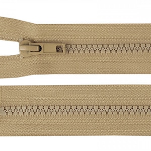 Reißverschluss 30/35/40/45/50cm für Jacken Schwarz, Weiß, Grau, Beige Sand