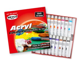 Acrylic paint set 18 pieces