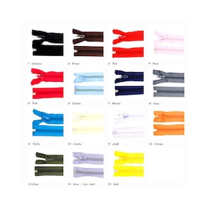 Zipper 30 cm spiral for jackets
