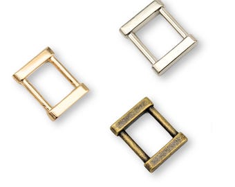 Loop 2pcs. 15 mm bright gold, antique brass, silver