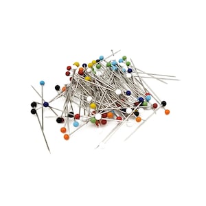 Pins with glass head length 32 mm - 1 / 3 / 5 Pack