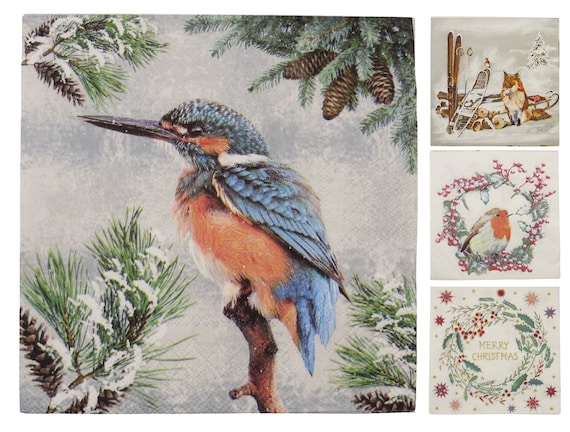 Serviettenset für Serviettentechnik und Decoupage Winter 4
