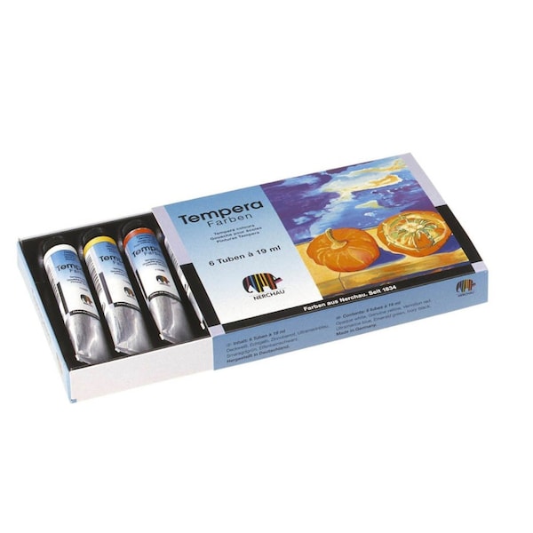 Tempera paint set 6 x 19.0 ml