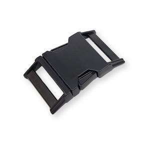 Snap buckle 17, 20, 25, 30 mm metal deep black