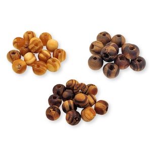 Wooden beads 8 mm - 10 / 20 / 50 / 100 pieces
