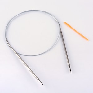 Circular knitting needles stainless steel 1.5 1.75 2 2.5 3 3.5 4 4.5 5 mm image 1