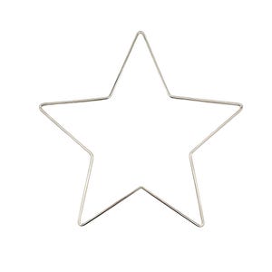 Wire ring / metal ring star 20 cm - 1 piece / 3 pieces / 5 pieces.