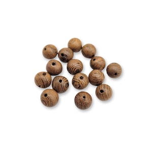 Wooden beads 10 mm dark 10 / 20 / 50 pieces