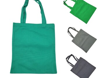 Fabric bag / fabric bag for painting green, grey, black 35 x 40 cm