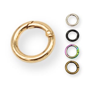 May include: Gold, silver, black, bronze, and iridescent swivel lobster clasps. These clasps are great for attaching to keychains, bags, or other accessories.