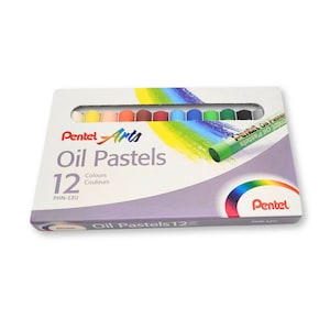Oil pastels 12 colors Pentel