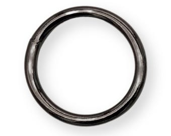 Metal O-ring 20, 25, 30 mm round ring black