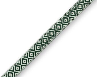 Woven ribbon 23 mm Indian pattern border 1 m / 5 m / 10 m