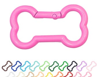 Bone-shaped carabiner ring - 1 pc. / 5 pcs. / 10 pcs.