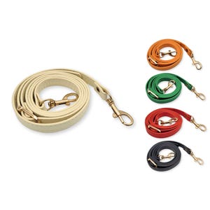 Schultergurt für Handtaschen Länge 110-125cm mit Karabiner Gold hell