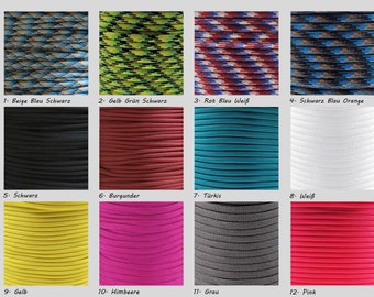 Paracord 10 m tipo 3 550 4 mm