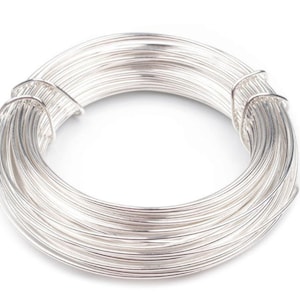 Fil de cuivre 10 m, 0,18 0,3 0,5 0,8 1 mm Silver