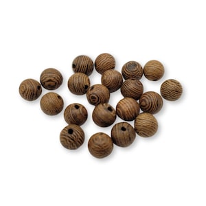 Holzperlen 8mm Sandelholz/Kamel 10 / 20 / 50 Stück