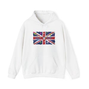 British Flag Grunge Hoodie | Hellyeah Culture Trending Fashion