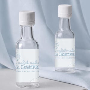 Match Made in Heaven Bachelorette Mini Schnapsflaschenetiketten | On Cloud 9 Bachelorette Gastgeschenke | Träume davon, dass ich Bachelorette Bevorzugungen tue