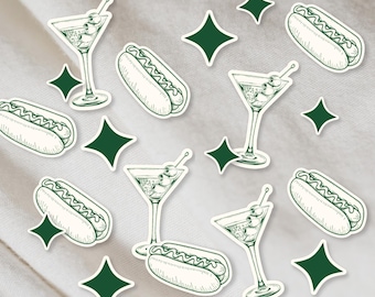 Tinis and Weenies Confetti | Tinis and Weenies Party Decorations | Dirty Martini Birthday Party Decorations (70 Pieces)