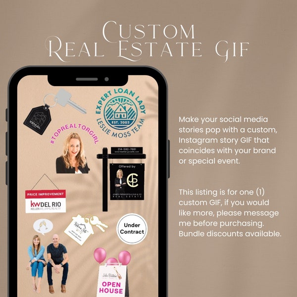 Custom Real Estate GIF (1) | Custom Instagram GIFs | GIPHY | Real Estate Social Media Story Stickers