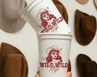 Wild Wild Wife Bachelorette Cups | Wild Wild Wife Bachelorette Favors | Western Bachelorette Decorations | Last Rodeo Bachelorette Favors