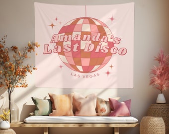 Banner laatste disco vrijgezellenfeest | Retro disco vrijgezellenfeest welkomstbord | Last Disco Bachelorette Decorations | Decoratie discobal