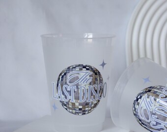 Last Disco Bachelorette Party Cups | Last Disco Bachelorette Favors | Retro Disco Bachelorette Decorations | Disco Theme Bachelorette Favors