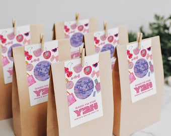 Bach to the Y2K Bachelorette Gift Tags | Y2K Bachelorette Favors | 2000's Bachelorette Decor | Bachelorette Welcome Bag Tags