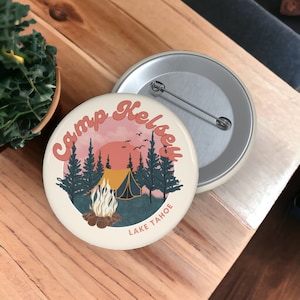 Camp Bachelorette Buttons | Camp Bach Party Favors | Last Trail Before the Veil Bachelorette Party Button (Sold Individually)