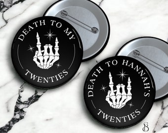 Death to My Twenties Button | 30th Birthday Buttons | RIP to My 20's | 30th Birthday Decorations for Her