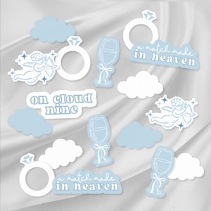 On Cloud 9 Bachelorette Confetti | Cloud 9 Bachelorette Decorations | Cloud 9 Bridal Shower | Dreaming of I Do Bachelorette (70 Pieces)