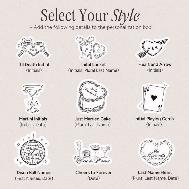 Whimsical Wedding Temporary Tattoos | Wedding Temporary Tattoo Station | Custom Temporary Tattoos for Wedding