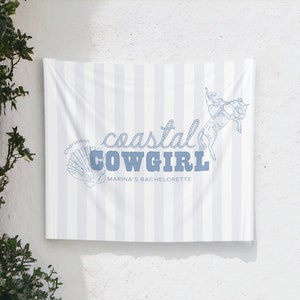 Coastal Cowgirl Bachelorette Party Banner | Coastal Bachelorette Photo Backdrop | Coastal Cowgirl Bachelorette Party Decorations (80" x 68")