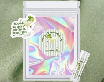 Margs and Matrimony Bachelorette Recovery Kit-tas | Kit margarita's en huwelijk vrijgezellenfeest | Margarita Vrijgezellenbedankjes
