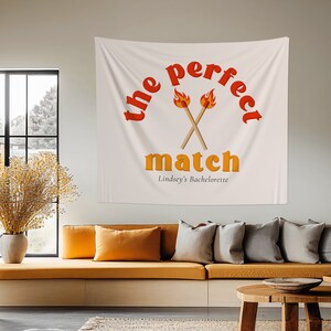 Perfect Match Bachelorette Party Banner | Perfect Match Bachelorette Welcome Sign | She Found Her Match Bachelorette Decorations
