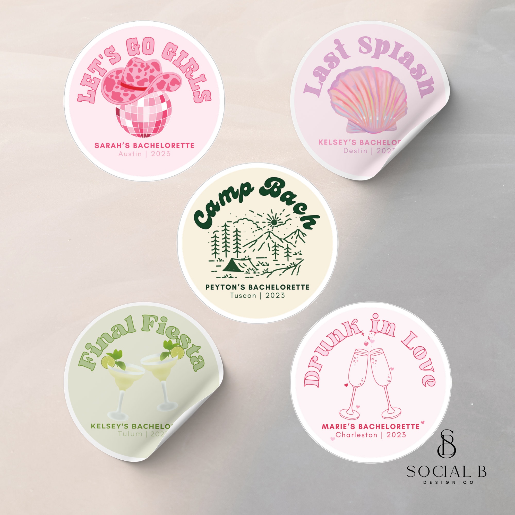 Custom Bachelorette Stickers | Custom Bachelorette Party Stickers | Custom Bachelorette Party Favors | 2" Sticker