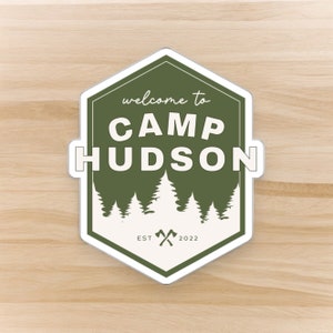 Camp Bach Custom Bachelorette Stickers | Camp Bach Party Favors | Last Trail Before the Veil Bachelorette Party | (Sold Individually)